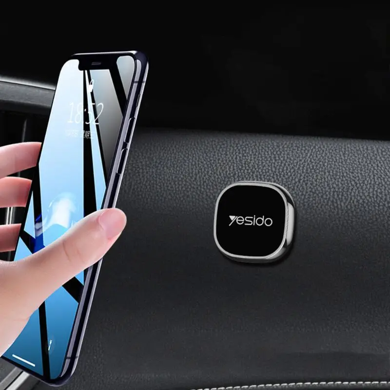 mini magnetic car mount phone holder for iphone gps metal round magnet stand free global shipping