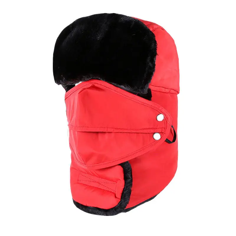 2019new winter plus cotton padded earmuffs Lei Feng hat outdoor men and women cold protection cap