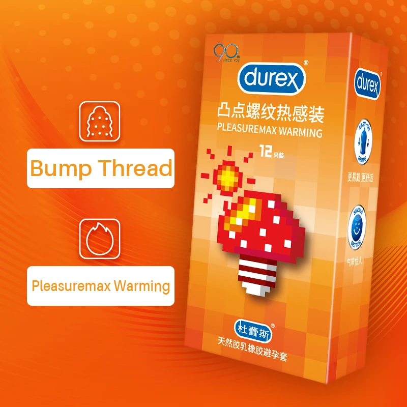 Презервативы Durex в рубчик безопасная задержка искусственная кожа длительный
