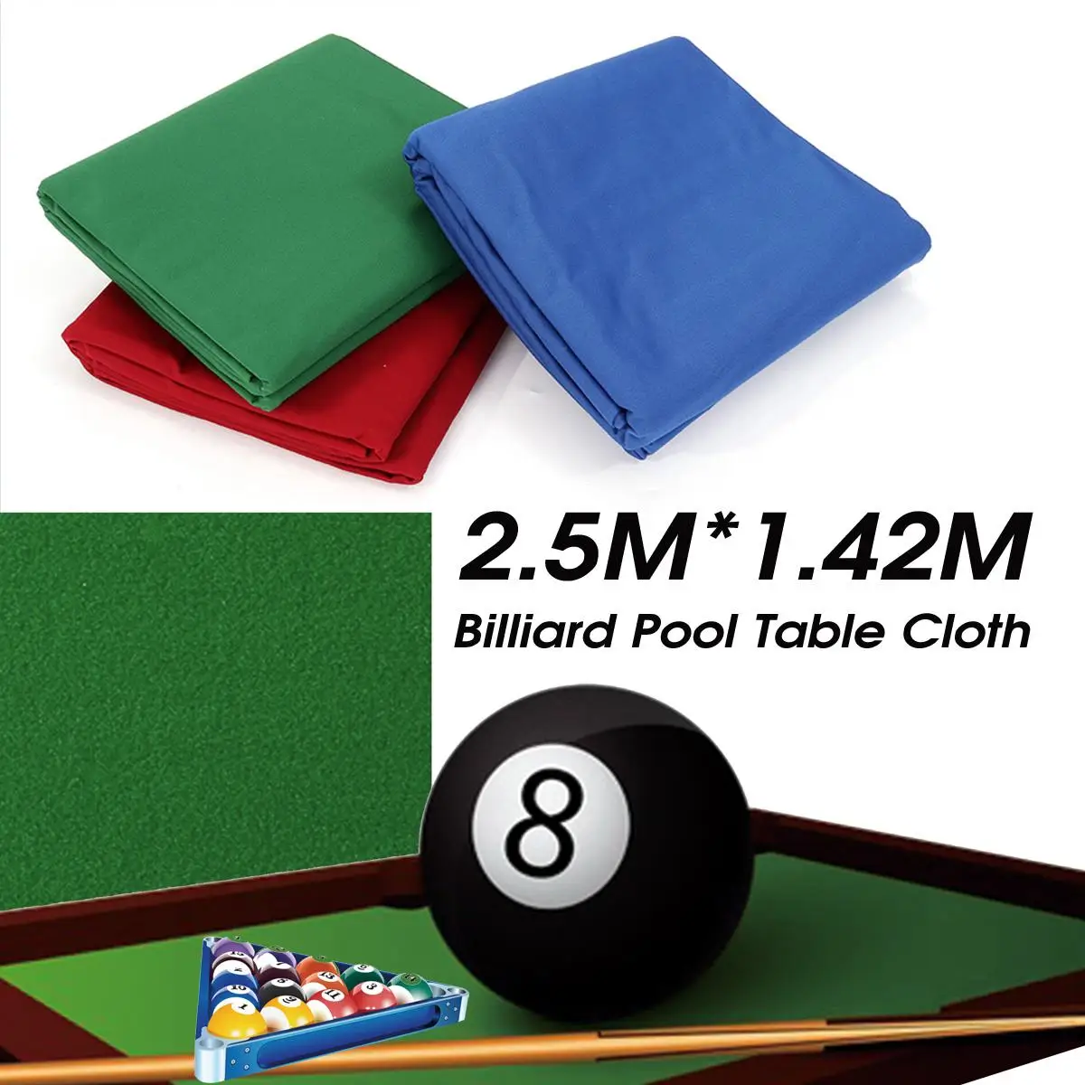 

Green/Blue/Red Snoer Billiard Cloth Pool Eight Ball Billiard Pool Table Cloth for American billiards Snoer Accessories