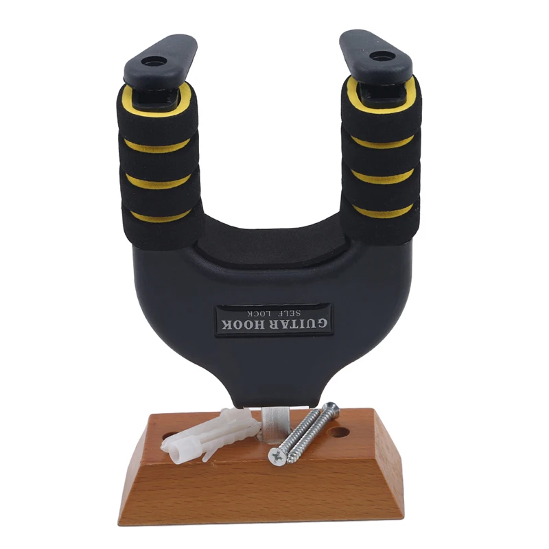 Настенный деревянный Базовый держатель для гитары с поворотным креплением