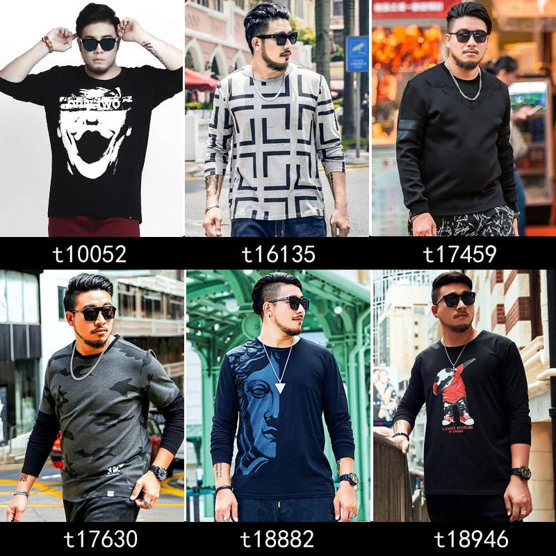 Новинка, футболка большого размера плюс, 7XL, 6XL, 8XL, GXXH, различные стили, с принтом, Мужская трендовая футболка с круглым вырезом, Повседневная футболка