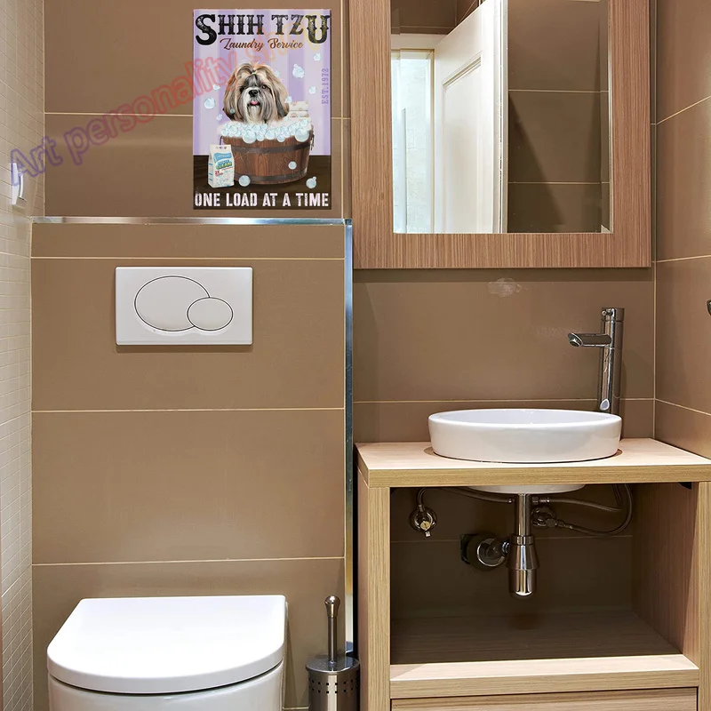 Винтажный металлический оловянный плакат для домашних питомцев кавалер Кинг