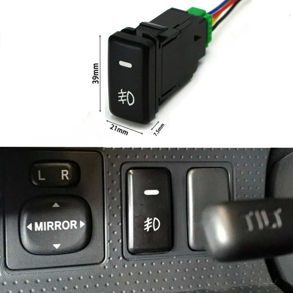 

39mm OEM Dual Push On Off Switch Button LED Lightbar Fog Light For Toyota FJ Cruiser 07-14 for Tacoma 05-11 for Tundra 05-06