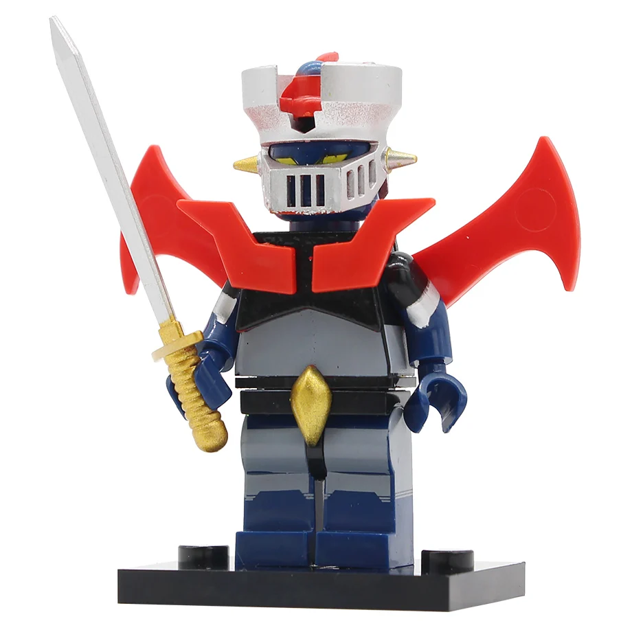 Mazinger Z Лидер продаж, Японский комикс, рисунок Наруто Хацунэ Мику, фигурка мазингер Z, набор строительных блоков, модель, комплекты кирпичей, игрушка, рождественский подарок - Цвет: Mazinger Z