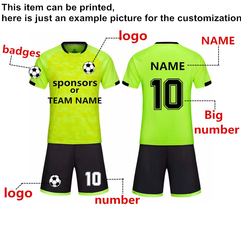 Dedicated Link For Football Jerseys Vset Personality DIY Logo Customization Name Number Sponsor Design Freeshipping