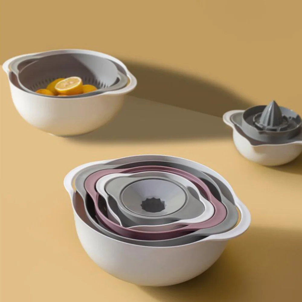 

1 Set Vegetable and Fruit Drain Basins Fruit Drain Baskets (Assorted Color)