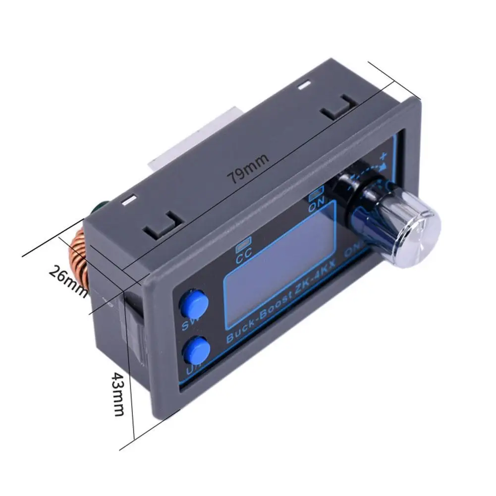 

Adjustable Buck Boost Converter 0 5-30V 4A DC-DC Boost Converter Module CC CV Voltage Regulator Display LCD Portable Desktop