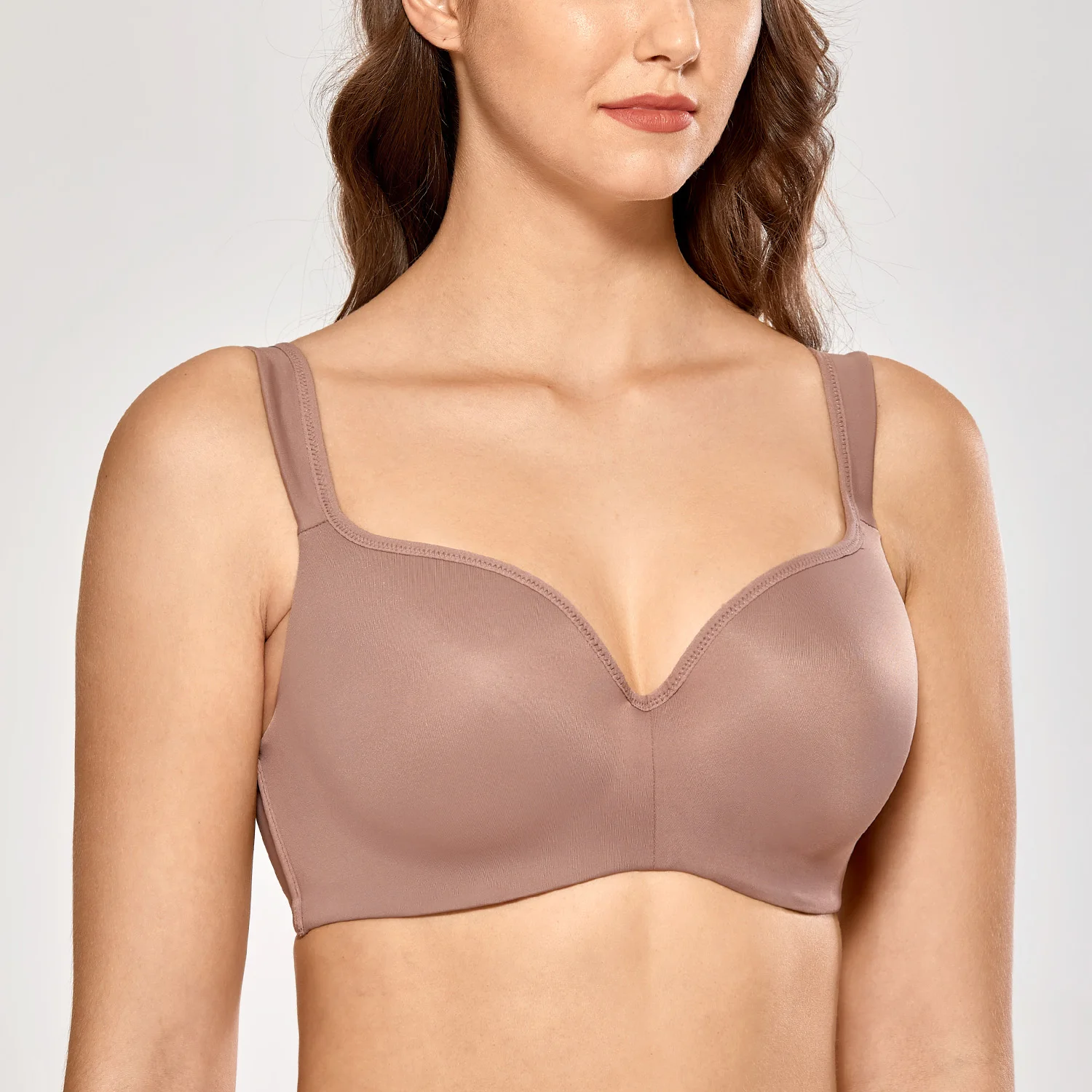 Женский Гладкий бюстгальтер на косточках с полным покрытием|t-shirt bra|full coveragebalconette