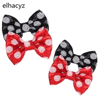 10pcslot new chic 45 dot glitter sequins bows withwithout clips cartoon hairpins girls headwear diy hair accessories