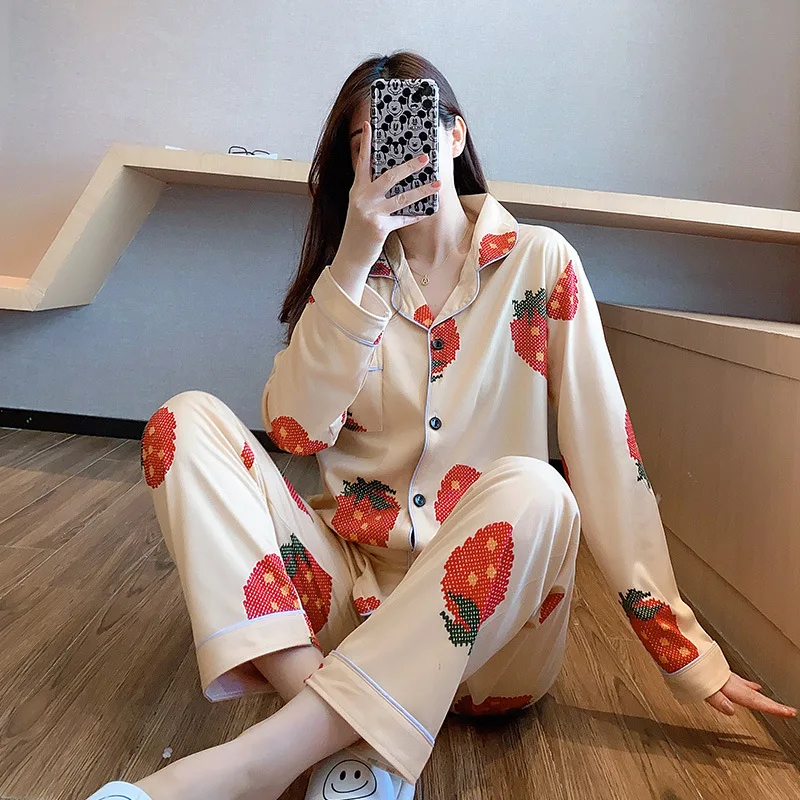 Новинка тонкие пижамы для беременных одежда женщин комплект с принтом свободная