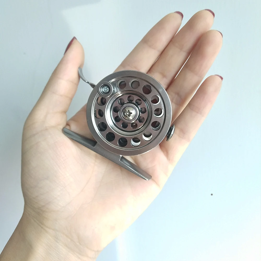 

Ice Fishing Reel 53g 5cm Lightweight All Metal Winter Fishing Wheel Left/Right Hand For Carp Trout Winter Fishing Accessories