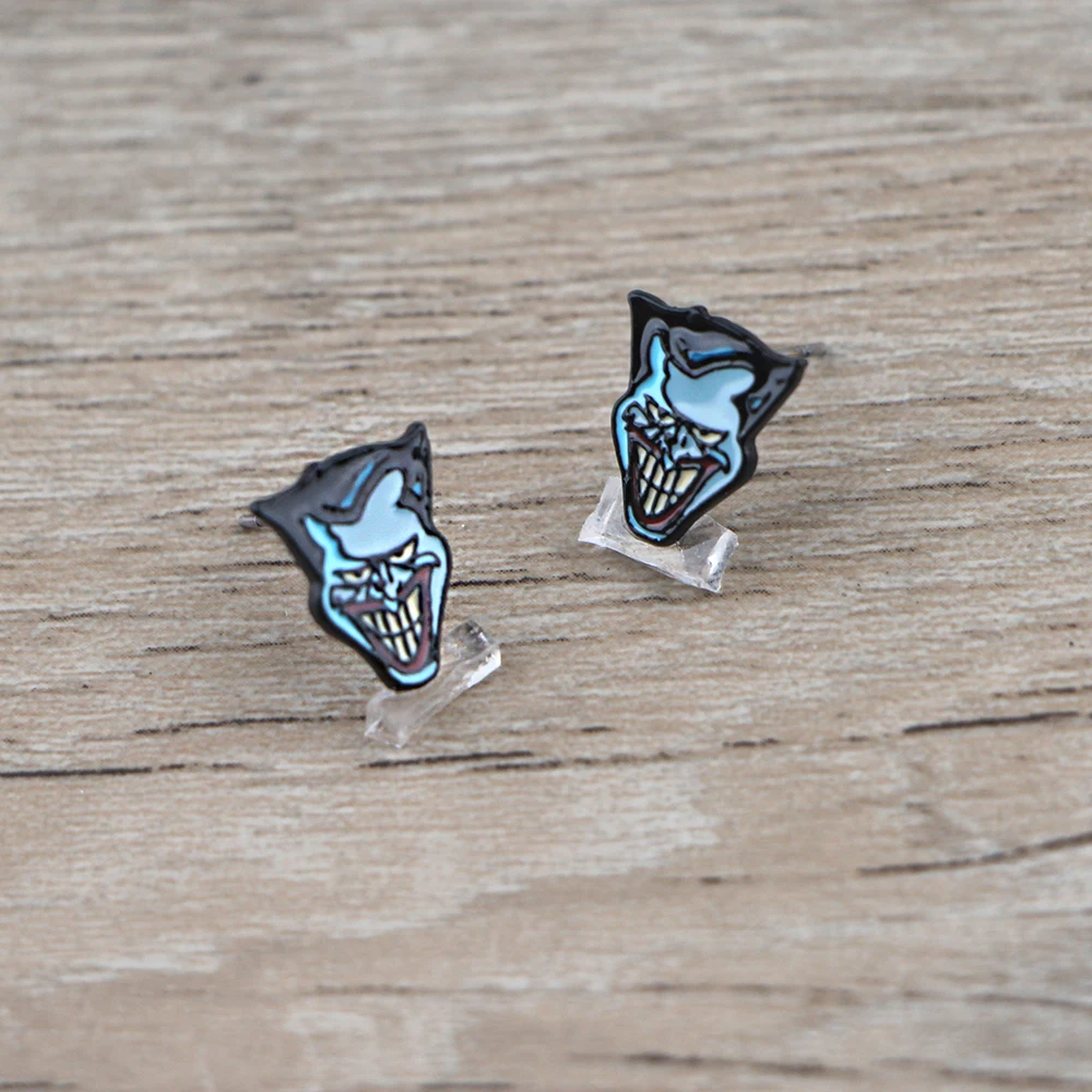 

HJ377 Anime Villain Stainless Steel Ear Stud Earrings for Womens Jewelry Kids Gifts Girls