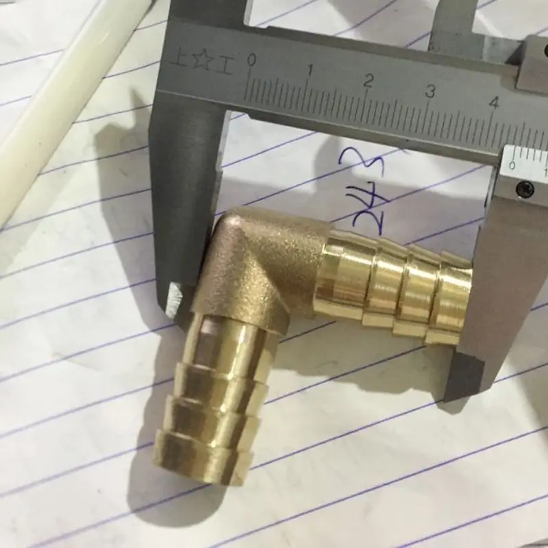 Медная двуглавая пагода локоть под прямым углом 16 мм газовая труба соединение 90