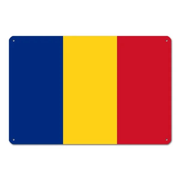 

Flag Of Romania Metal Tin Sign Metal Posters Iron Stickers Coffee Metal Posters Home Pubs & Bars Wall Decor Christmas Home