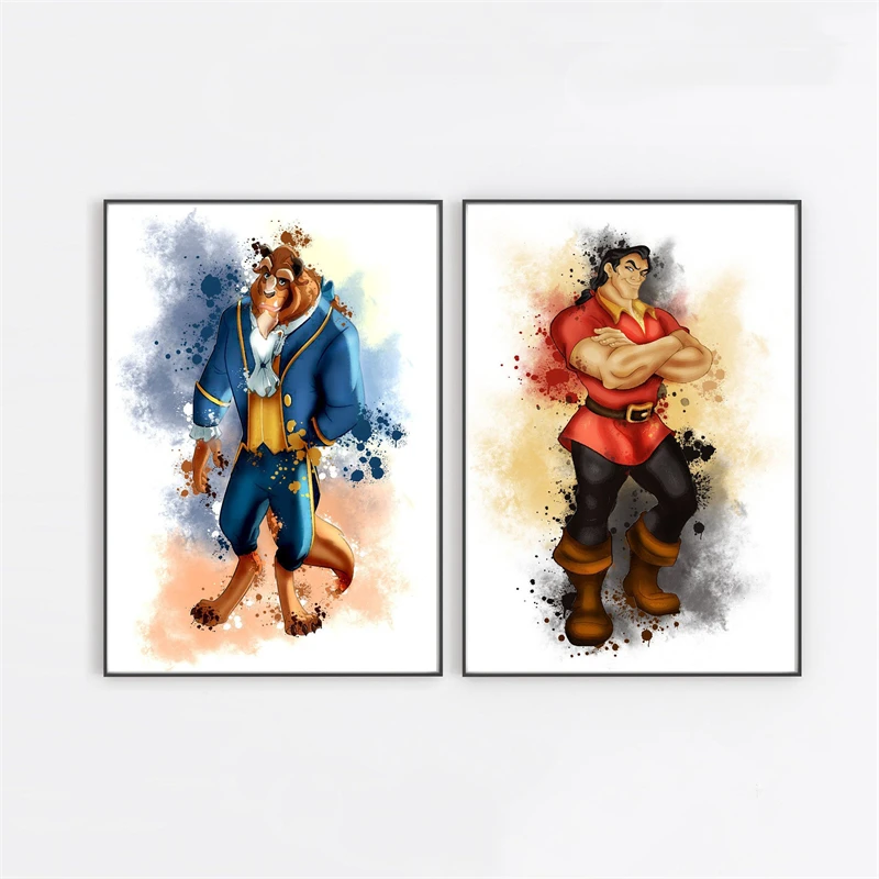 Картина на холсте в скандинавском стиле Disney настенный художественный постер и