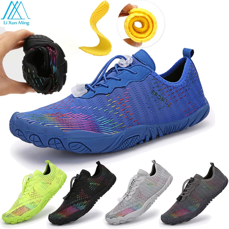 Men Barefoot Beach Water Shoes Lovers Outdoor Swimming Diving Shoes Women Quick-drying Water Sports Shoes Yoga Fitness Shoes