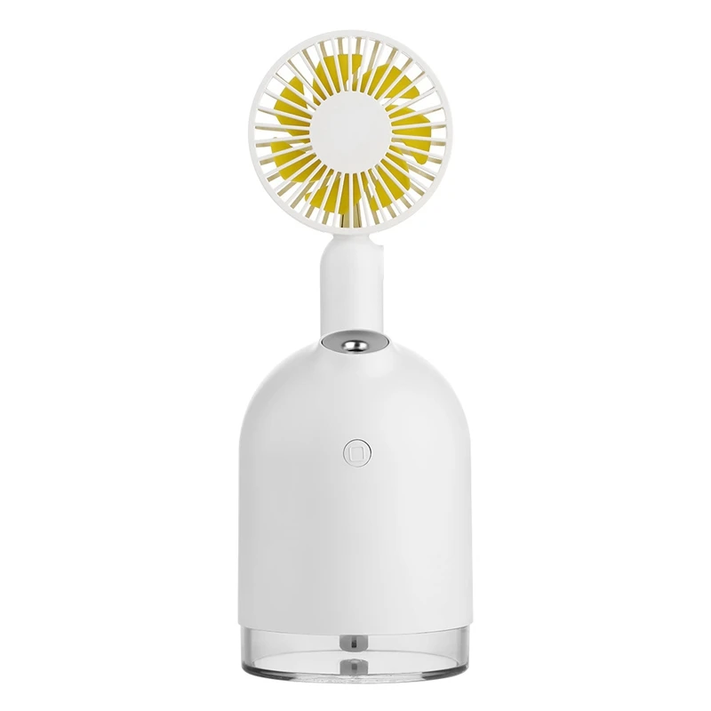 

Handheld Mini Fan Multi-Function Spray Humidifier Handheld Desktop Electric Fan, Support 3 Speed Control Rechargeable