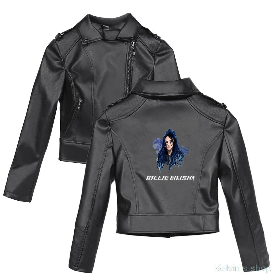 Billie eilish Clothe 2019 весенние мужские s Jakcets и женские куртки кожаная куртка для девочек