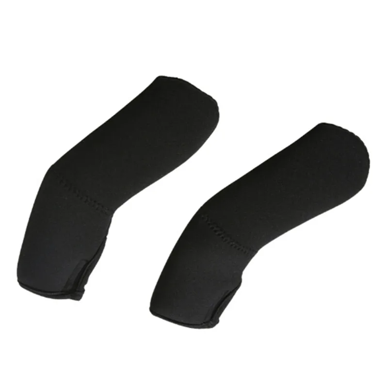 Funda protectora para Reposabrazos de cochecito de beb&eacute;, accesorios de mango para cochecito de beb&eacute;, suave, color negro, 2 unids/set por juego-5