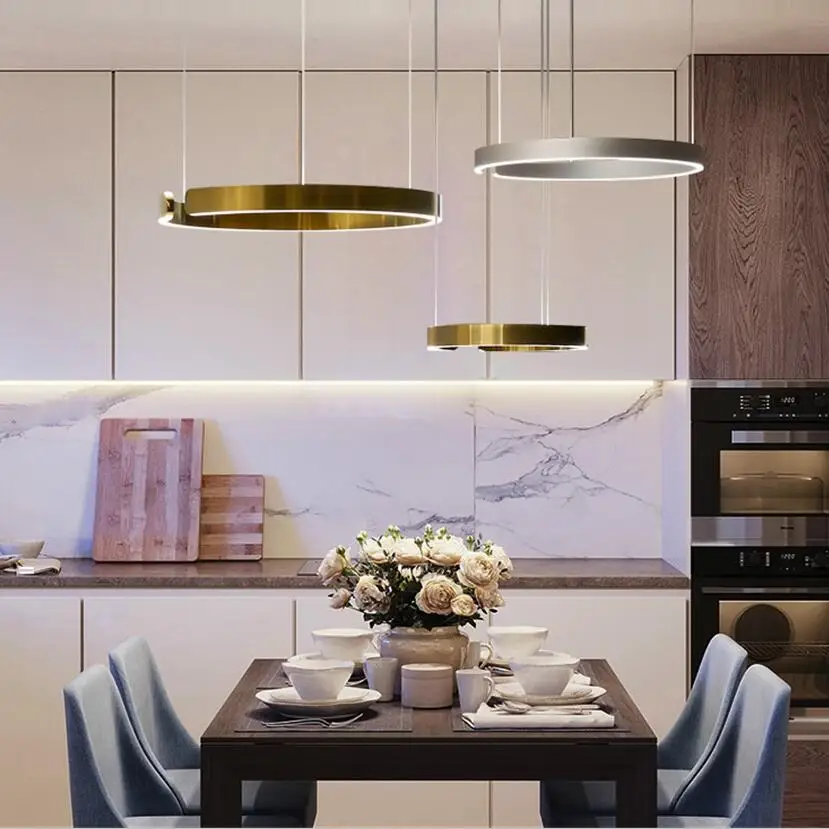

Germany Replica Lighting Design Suspension LED Lighting in Living Room Kitchen Dining Table Modern Mito Chandelier Ring Hanglamp