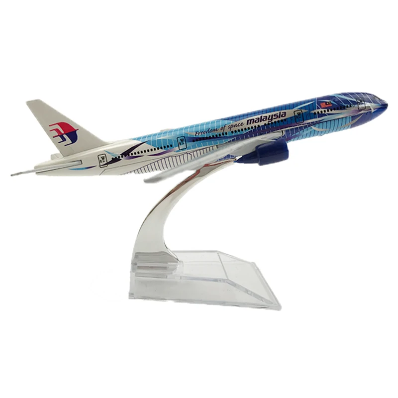 1/400 масштаб сплав самолет Boeing 777 Малайзия 16 см сплав самолет B777 модель игрушки для детей подарок для коллекции