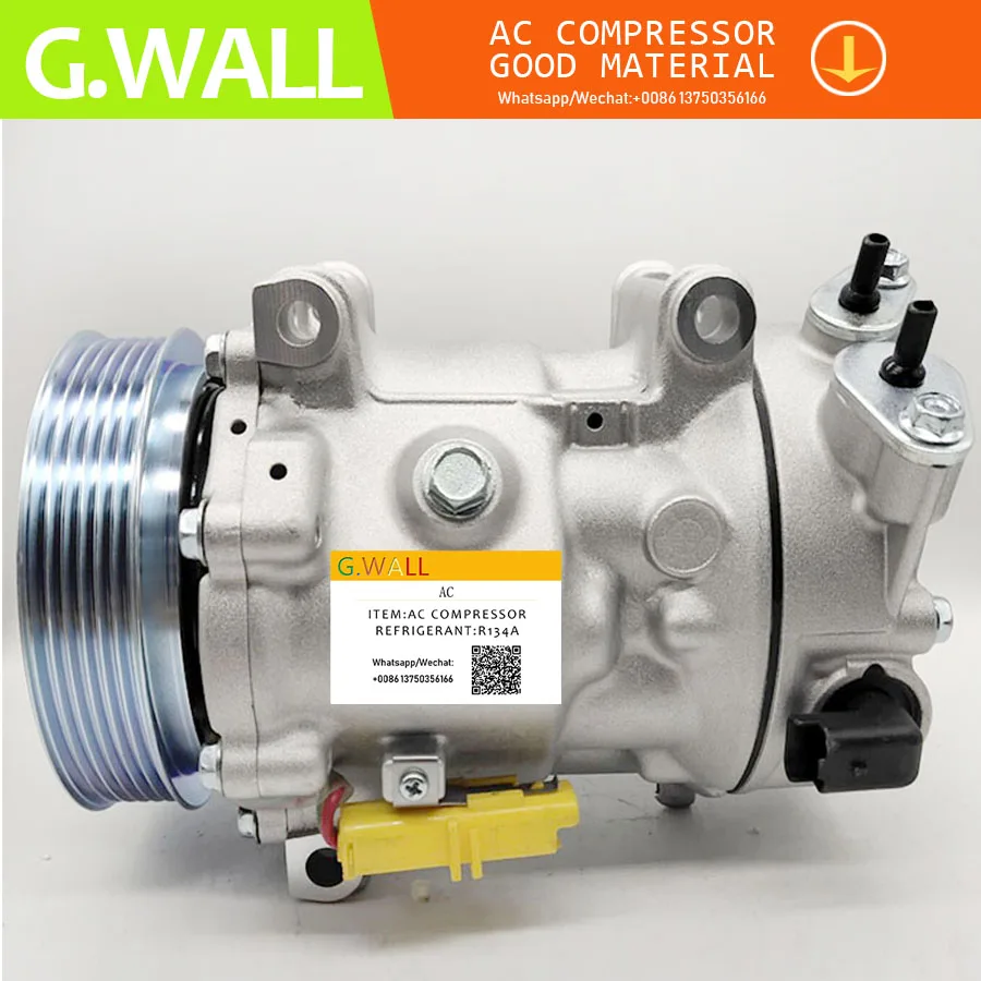 Новый компрессор переменного тока SD7C16 для автомобиля PEUGEOT 407 SW 2 0 HDi 135 136CV 2004- 9683055180