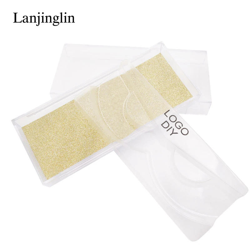 Lanjinglin 20/40 коробок посылка упаковки ресниц пользовательская этикетка накладные
