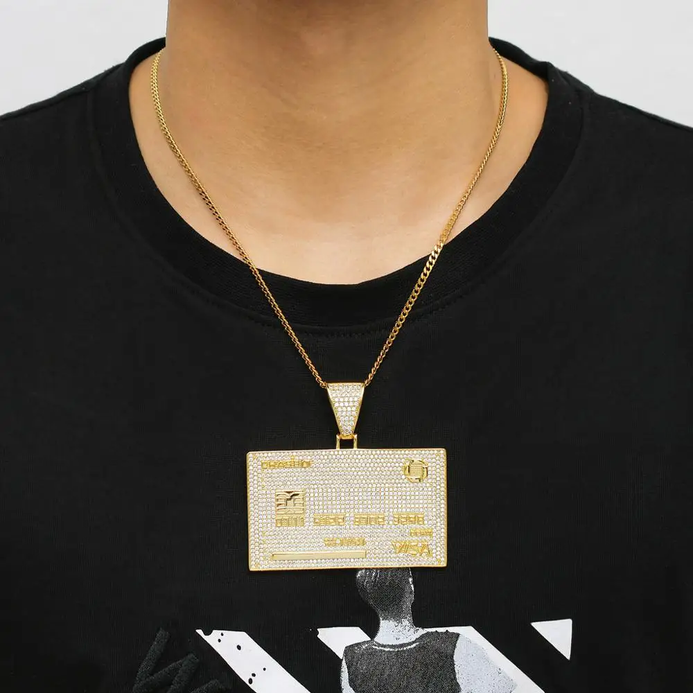 Ожерелье в стиле хип-хоп с фианитами для мужчин и женщин | Украшения аксессуары