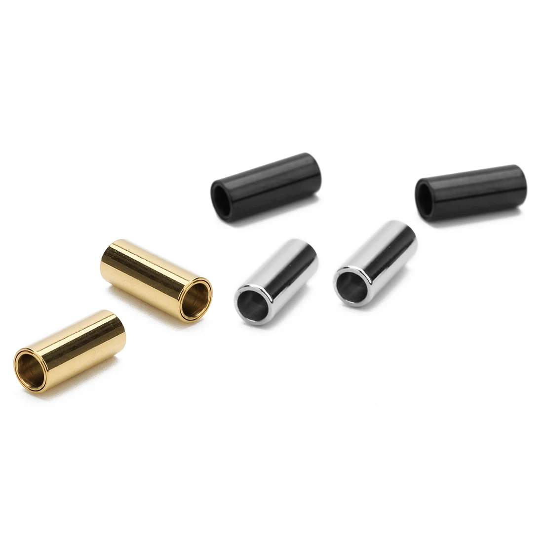 

2pcs/lot Stainless Steel Magnetic Clasps Gold Silver Black Color 5mm Round Leather Clasp for DIY Jewelry Making Findings