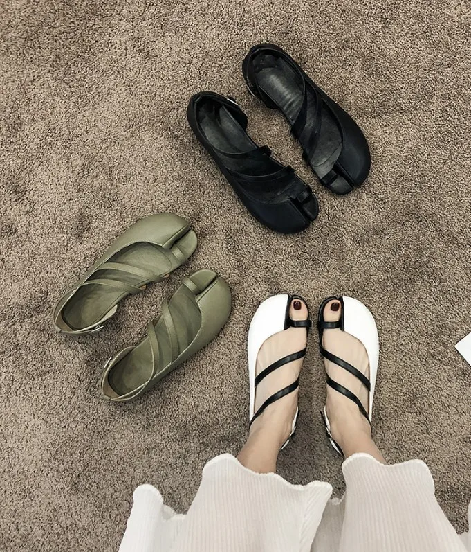 2020 повседневные женские босоножки на плоской подошве без застежки | Обувь