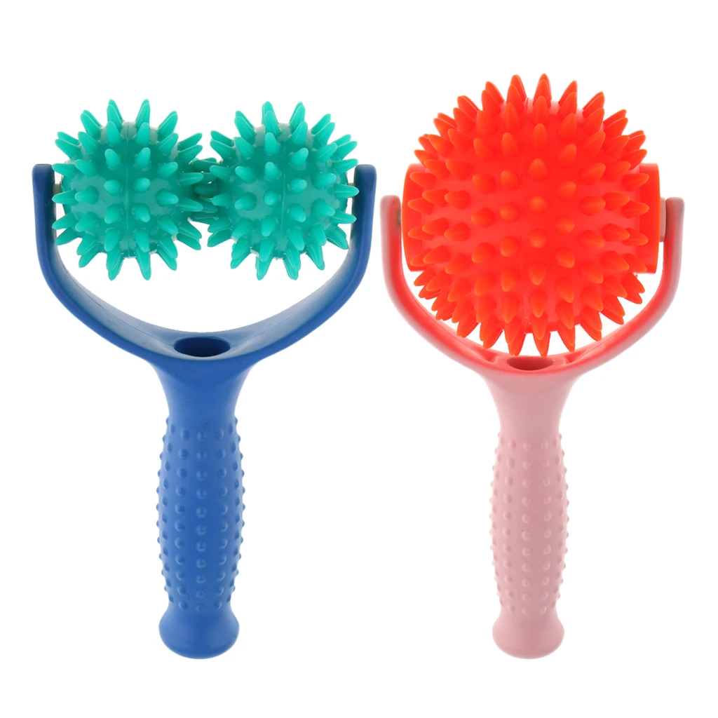 2 шт. колючие массажный ролик из ЭВА ручной массажные шарики для задней части