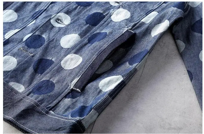 Байкерская Осенняя мужская куртка демисезонные мужские куртки в горошек