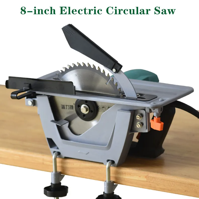 8-inch Household Hand-held Woodworking Saw Electric Circular Saw Reversed Electric Table Saw Disc Saw Cutting  Machine