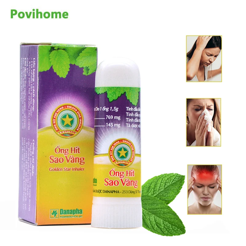 Мятный крем с носовой ингалятор вьетнамская Золотая башня против ринита для носа