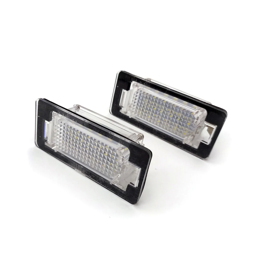 2 шт. для Audi A1 A4 A5 A6 A7 Q5 RS5 TTS VW Golf Passat Seat Skoda Белый светодиодный номерной знак