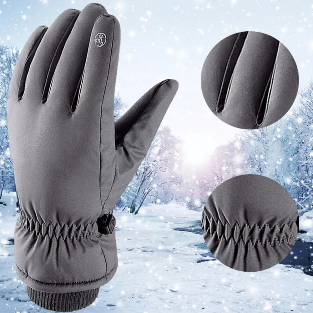 

Thermal Ski Gloves Men Women Winter Fleece Waterproof Warm Child Snowboard Gloves Screen For Skiing Motorcycle Riding Y5x8