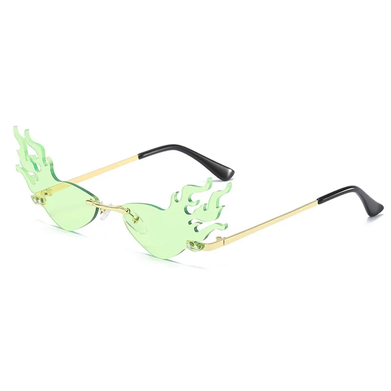 

Rimless Sunglasses Women Fire Glasses Fashion 2020 Shades Vintage Retro Sun Glasses Men Goggles Brand Designer Gafas De Sol