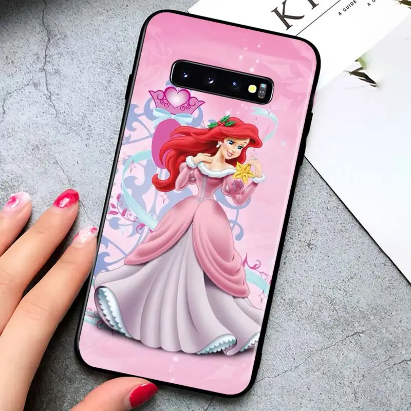 

Beautiful disney princess for Samsung Galaxy S21 Ultra Plus Note 20 10 9 8 S10 S9 S8 S7 S6 Edge Plus Black Phone Case