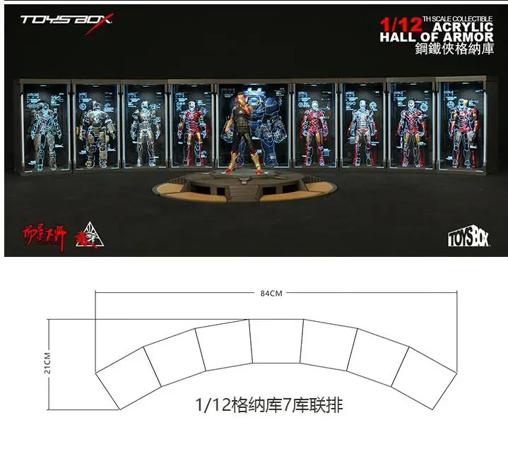 Новинка 1:12 Мстители сплав супер Heros Броня Железного человека гаража фигурка Коллекционная MK2 MK5 MK6 сцены модель игрушки куклы детские подарки
