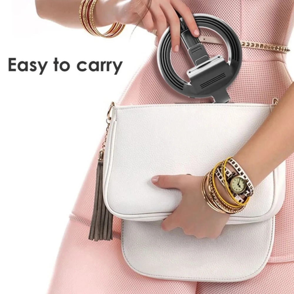 Портативный кольцевой светильник для селфи палки складной заряжаемый с палкой