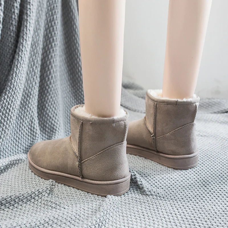 2019 г. Зимние новые стильные зимние сапоги Плюшевые Нескользящие резиновые