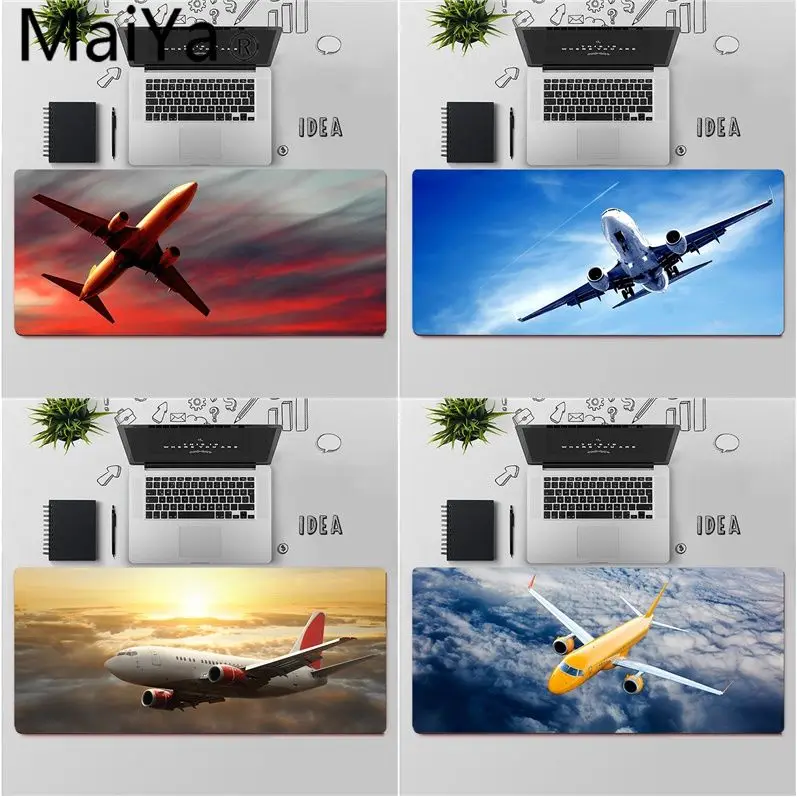 

Maiya Top Quality Airplane flying in the sky Unique Desktop Pad Game Mousepad Free Shipping Large Mouse Pad Keyboards Mat