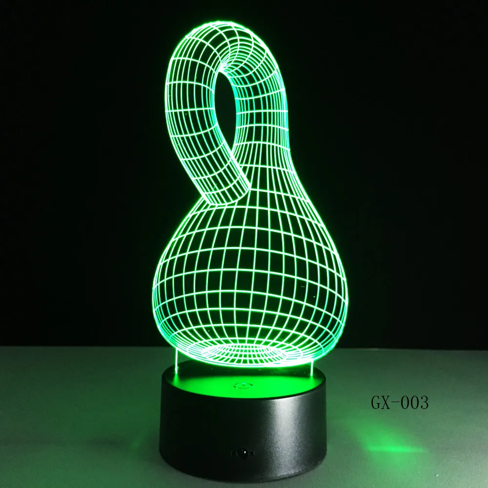 

Абстрактная Бутылка 3D Светодиодная лампа красочное видение стерео акриловая спальня декоративсветильник свет