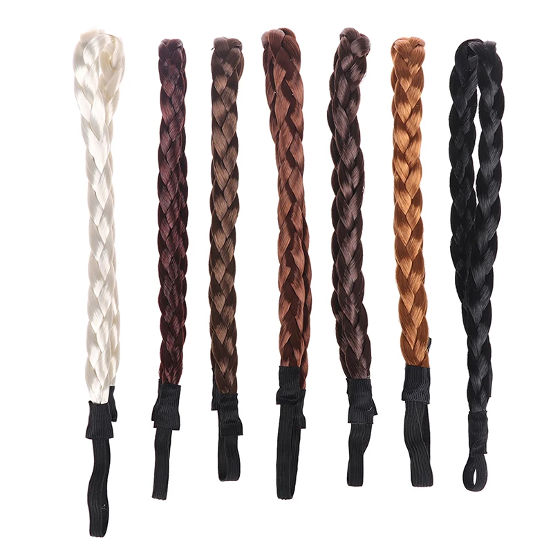 

1PC Synthetic Wig Twist Elastic Hair Bands Braids Bohemian Plait Elastic Headbands Women Stretch Girls Hair Accessories