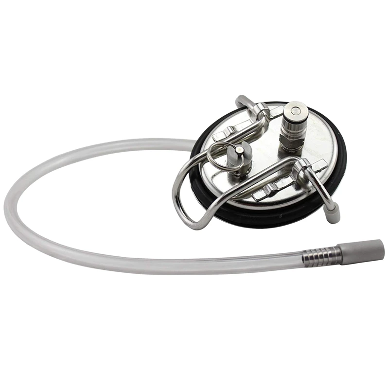Replacement Stainless Steel Carbonation Keg Lid Home Brew Beer Making Tool with 0.5 Diffusion Stone and Line |