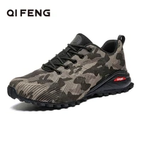 mens outdoor sports hiking shoes fahion mountain climbing casual sneakers camouflage rubber footwear black summer free shipping