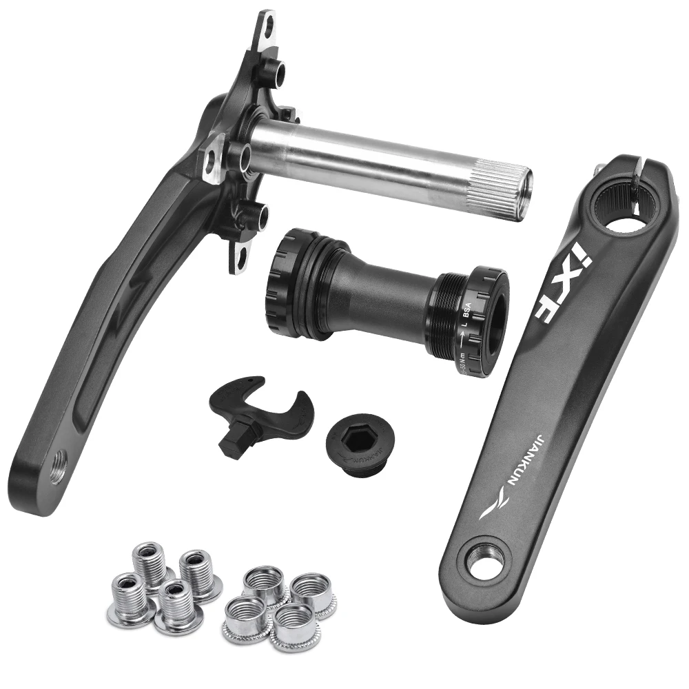IXF Bike Crank Arm Set Mountain 170mm Crankset 104BCD 32/34/36/38/40/42/44/46/48/50/52T Chainring for Shimano FSA Gaint | Спорт и
