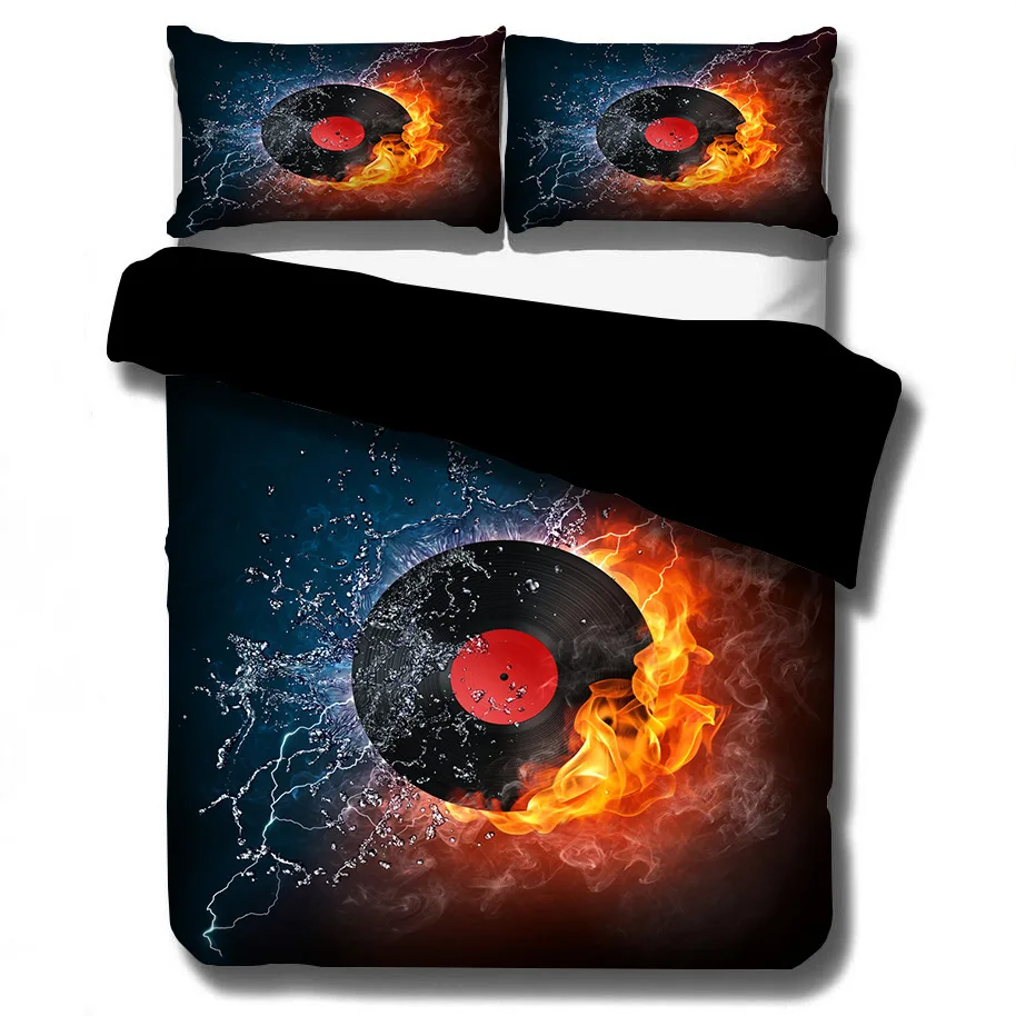 

3D Printed Hot Water Fire Basketball Comforter Bedding Set Duvet Covers Set Home Queen King Single Size Luxury Kids Gift Boys
