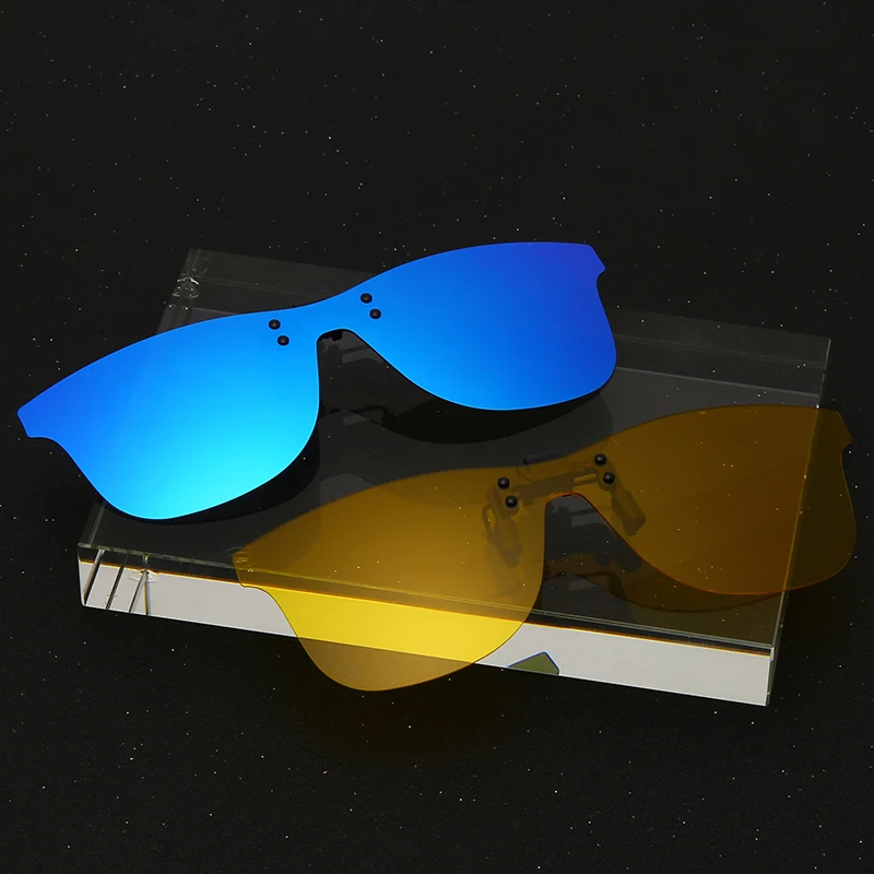 Мужские солнцезащитные очки с клипсой YAMEIZE ночного видения флип-ап линзами